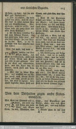 Von dem Verhalten gegen unsre Nebenmenschen