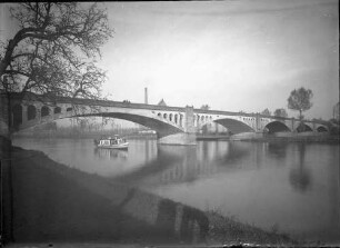Neckarbrücke Neckargartach Ansicht vom 28.09.1927