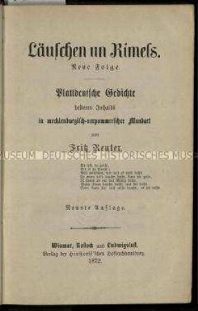 Sämtliche Werke von Fritz Reuter, Bd. 2