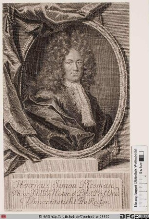 Bildnis Heinrich Simon Plesmann