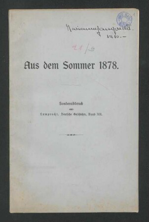 Ueber Individualität und Verständniß für dieselbe im deutschen Mittelalter : Ein Aufsatz aus dem Jahre 1878