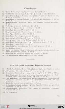 Chin. und japan. Porzellane, Fayencen, Steingut (Nr. 246-302)