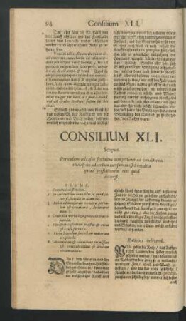 Consilium XLI. - Consilium L.