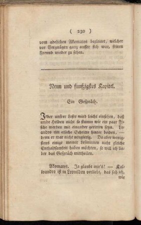 Neun und funfzigstes Kapitel. Ein Gespräch.