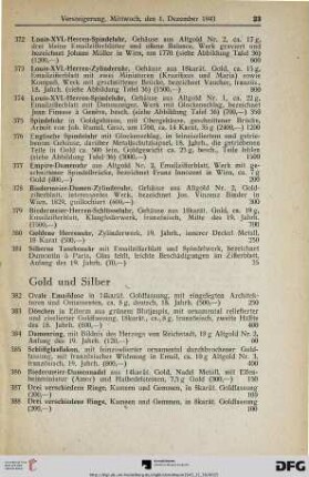 Gold und Silber (Nr. 382-405)