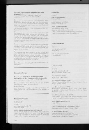 Berufung eines Mitglieds des Ehrengerichtshofs für Rechtsanwälte bei dem Hanseatischen Oberlandesgericht