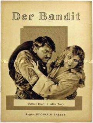 Programmheft zu dem amerikanischen Spielfilm "Der Bandit" (The Great Divide)