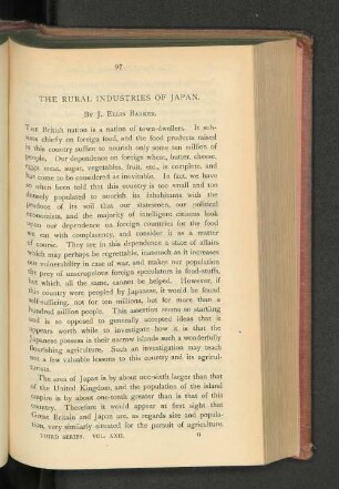 The Rural Industries of Japan.