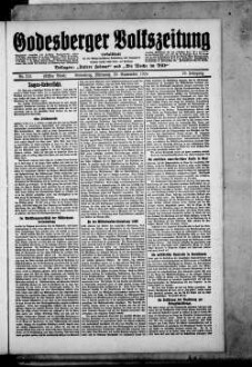 Godesberger Volkszeitung. 1913-1933