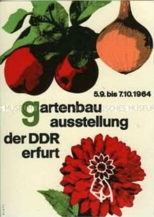 Postkarte zur Gartenbauausstellung der DDR