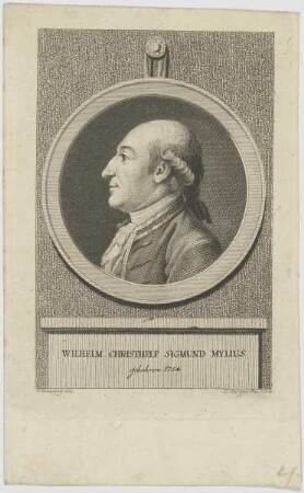 Bildnis des Wilhelm Christhelf Sigmund Mylius