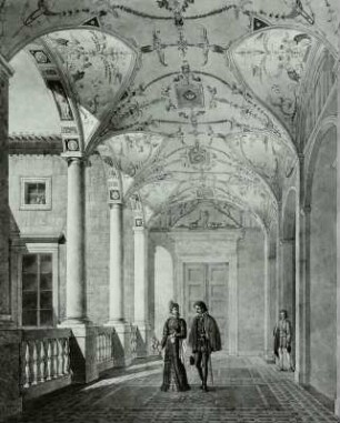 Loggia eines italienischen Palastes