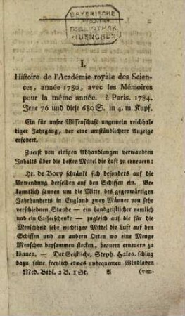 Medicinische Bibliothek. 2, 2. 1785/87
