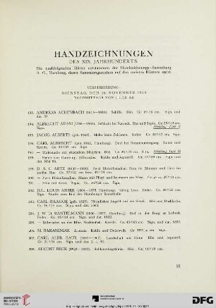 Handzeichnungen des XIX. Jahrhunderts (Nr. 193-397)
