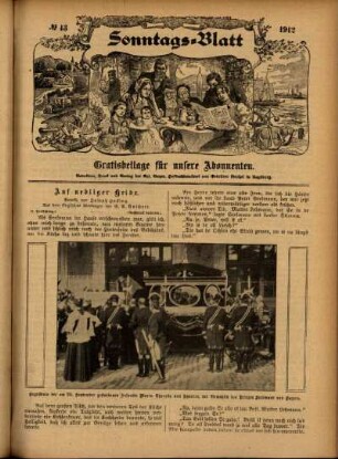 Ausgabe vom Sonntag, den 27. Oktober 1912.