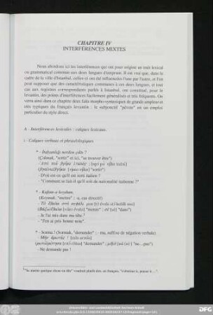 Chapitre IV Interférences Mixtes