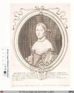 Bildnis Henriette Anna (Stuart), Herzogin von Orléans, geb. kgl. Prinzessin von England u. Schottland
