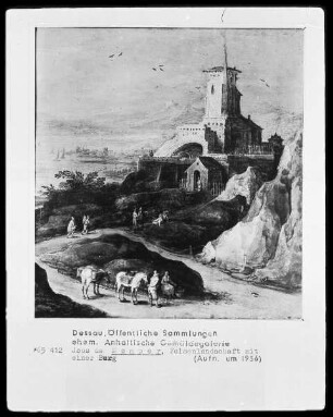 Felsenlandschaft mit einer Burg