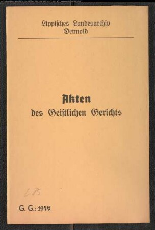 Anna Catharina Voß aus Lage gegen ihren Ehemann Johann Arend Müller (Möller) in Lage, wegen Ehestreit