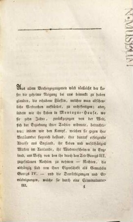 Historische Denkwürdigkeiten und Aktenstücke aus dem Leben und über den Prozeß der Königin Caroline von England, 3. Geschichte des Processes der Königin ; Abth. 2