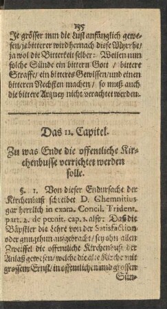 Das 11. Capitel. Zu was Ende die offentliche Kirchenbusse verrichtet werden solle.