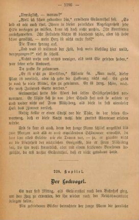 238. Kapitel. Der Lockvogel