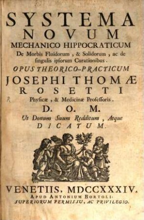 Systema novum ... de morbus fluidorum