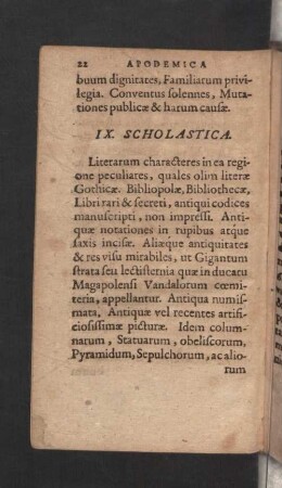 IX. Scholastica.