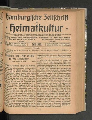 5. Jahrgang, Juli 1913.