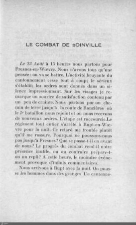 Le combat de boinville