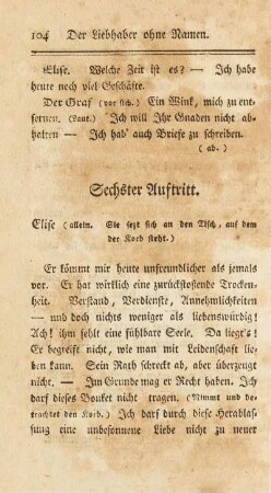Sechster Auftritt