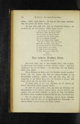 Aus meinem Berliner Leben