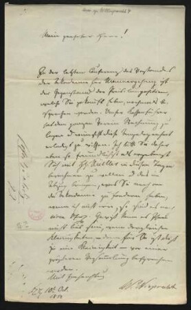Brief an Emil Bock : 10.10.1852