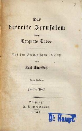 Das befreite Jerusalem, 2