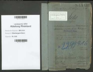 Heberlein, Gustav geb. 29.01.1828; Markscheider; Personalakte