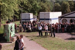 Kindervogelschießen: Schiessstand der Mädchen