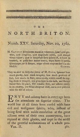 The North Briton : XLVI. numbers complete. ... In four volumes. .., 2