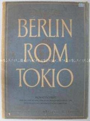 Kulturpolitsche Monatszeitschrift der faschistischen Achsenmächte (in deutscher und italienischer Sprache)