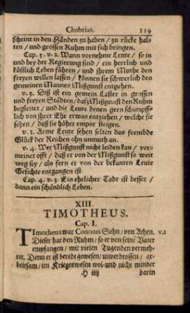 XIII. Timotheus