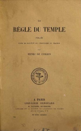 La règle du Temple