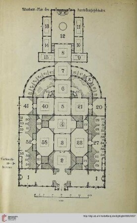 Situations-Plan des Ausstellungsgebäudes