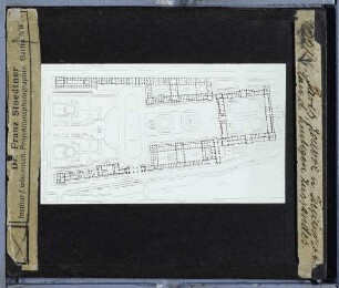 Paris, Palais des Tuileries,Paris, Palais du Louvre : Grundriss