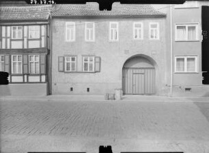Quedlinburg, Schmale Straße 24. Wohnhaus (16. Jh.). Straßenfront