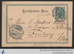 Briefkarte, 19.01.1901