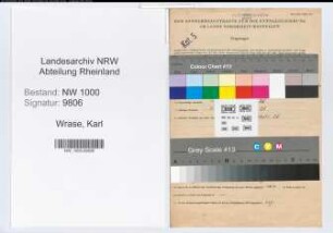 Entnazifizierung Karl Wrase, geb. 26.02.1898 (Banksekretaer)