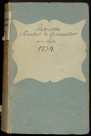 Ratsprotokolle 1734