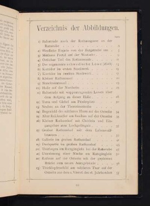 Verzeichnis der Abbildungen.