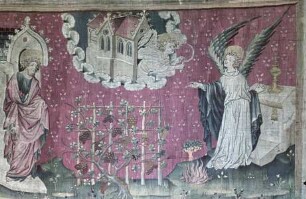 Apokalypse von Angers — Offenbarung 14, 17-18, Zweite vorgreifende Darstellung des Gerichts unter dem Bild der Weinlese