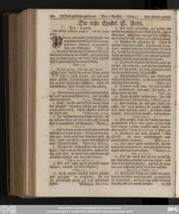 Die erste Epistel S. Petri.
