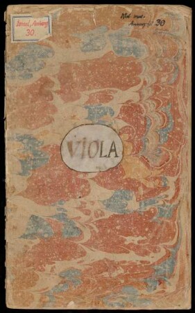 Tabulatur für Viola da gamba